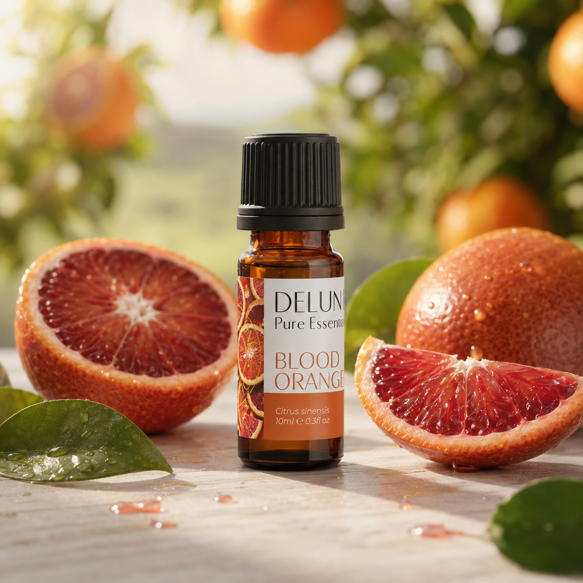 Delune Blood Orange Pure Essential Oil 10ml lifestyle product image