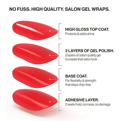 Blush (Non-UV Nail Wraps) - Delune 